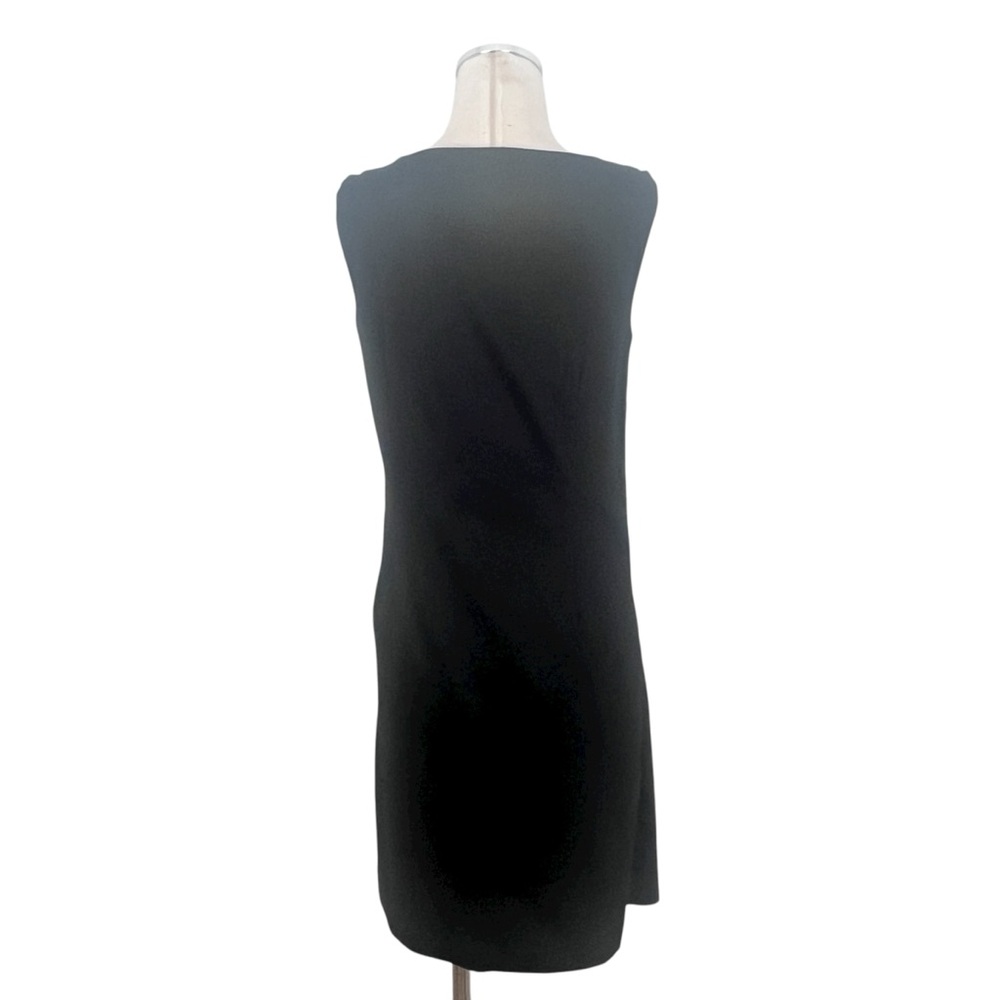 NWT ($88) Richard Malcolm Black Sleeveless Ruched Button Detail MIDI Dress Sz 6 - Picture 9 of 11